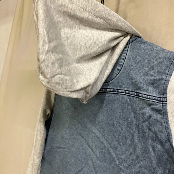 NWT Art Class Boys Size M8 Light Blue Stretch Hood Long Sleeve Denim Jacket - Picture 12 of 14